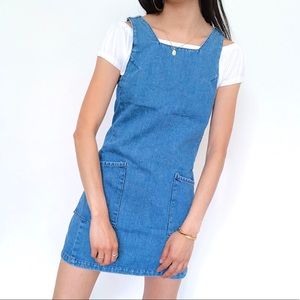Vintage Dresses - Super Cute 90s Vintage Denim Dress Vintage Dresses - Super Cute 90s Vintage Denim Dress